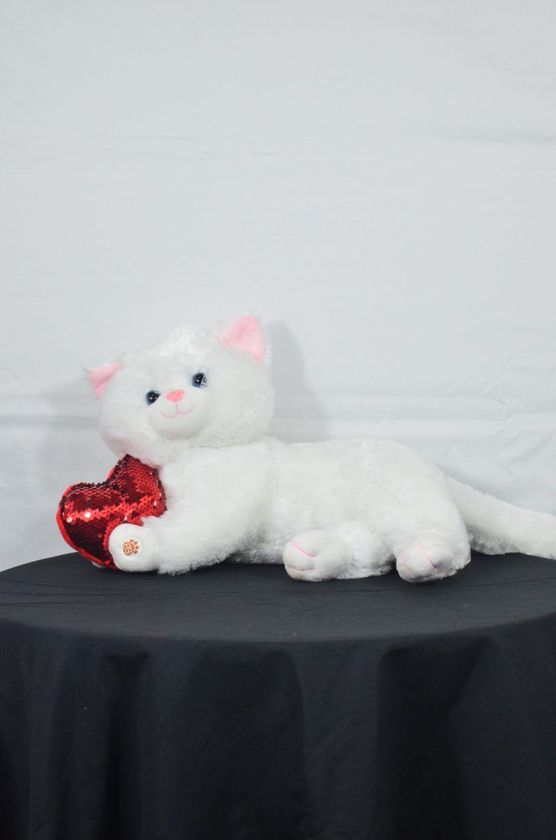 Gato Blanco con Corazón